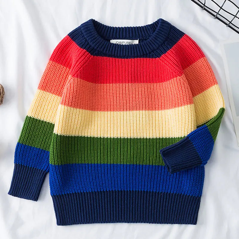 Campure Rainbow Cotton Knit Jumpers