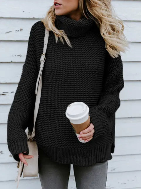 Turtleneck Chunky Knitted Sweater