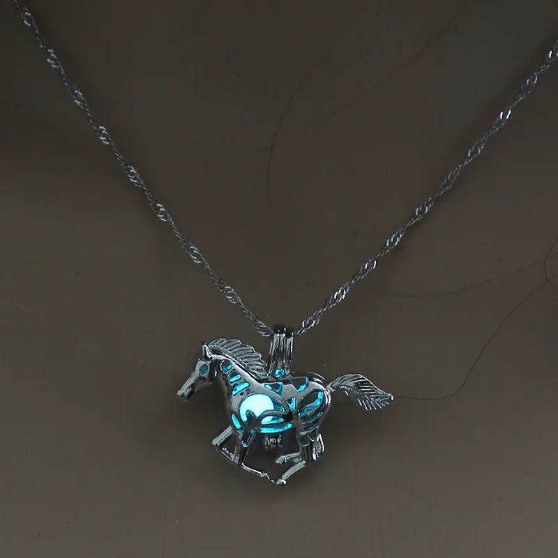 Luminous Horse Necklace