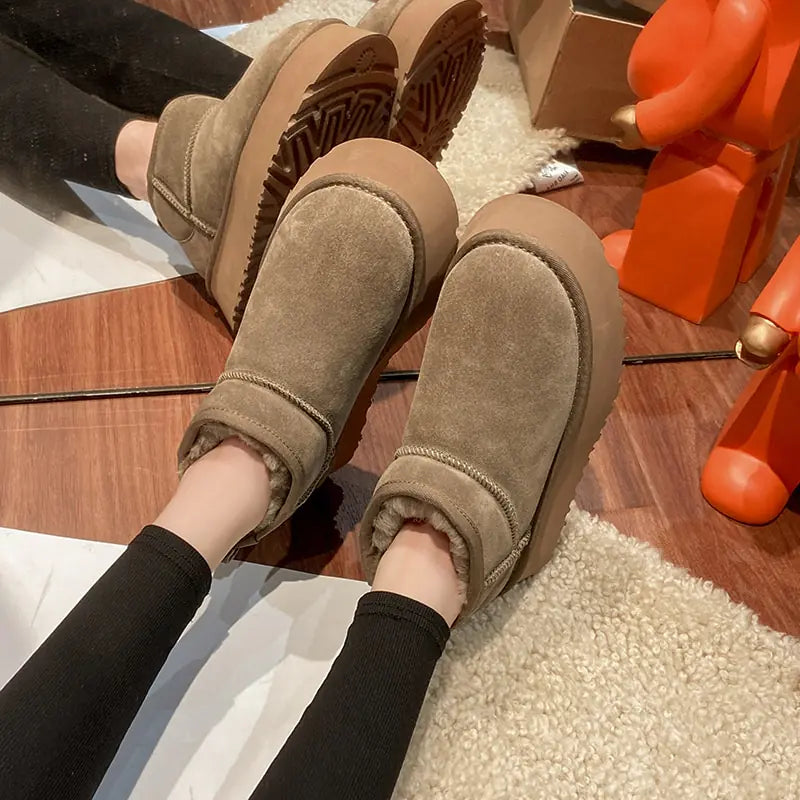 Sheepskin Anti-Skid Snow Boots