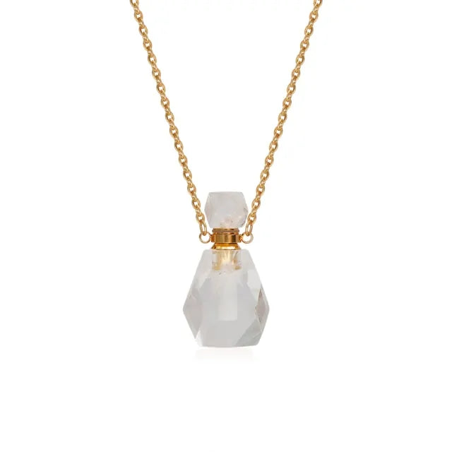 Essential Oil Bottles Natural Stone Pendant