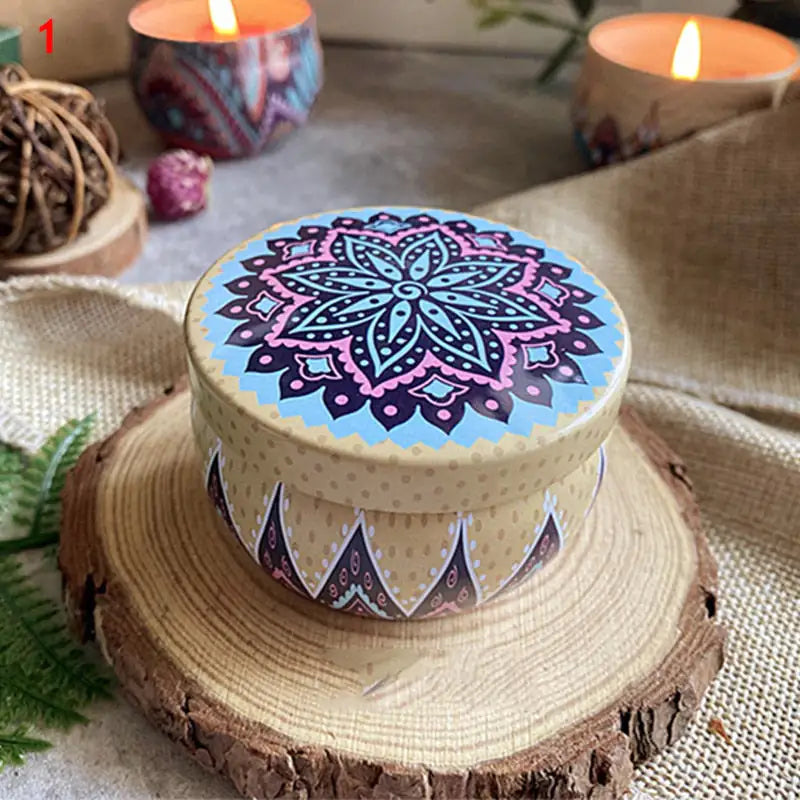 Scented 100% Natural Soy Candles - Vintage Flower Jars