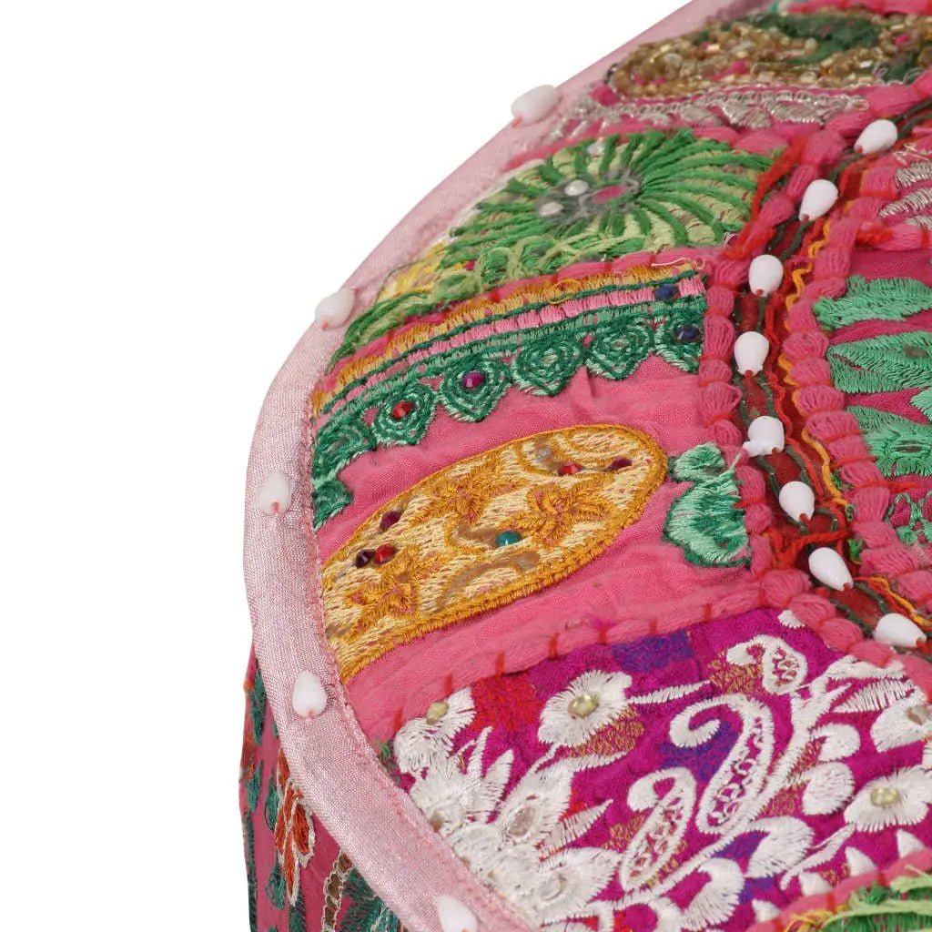 Moroccan Pouf Pink Ottoman