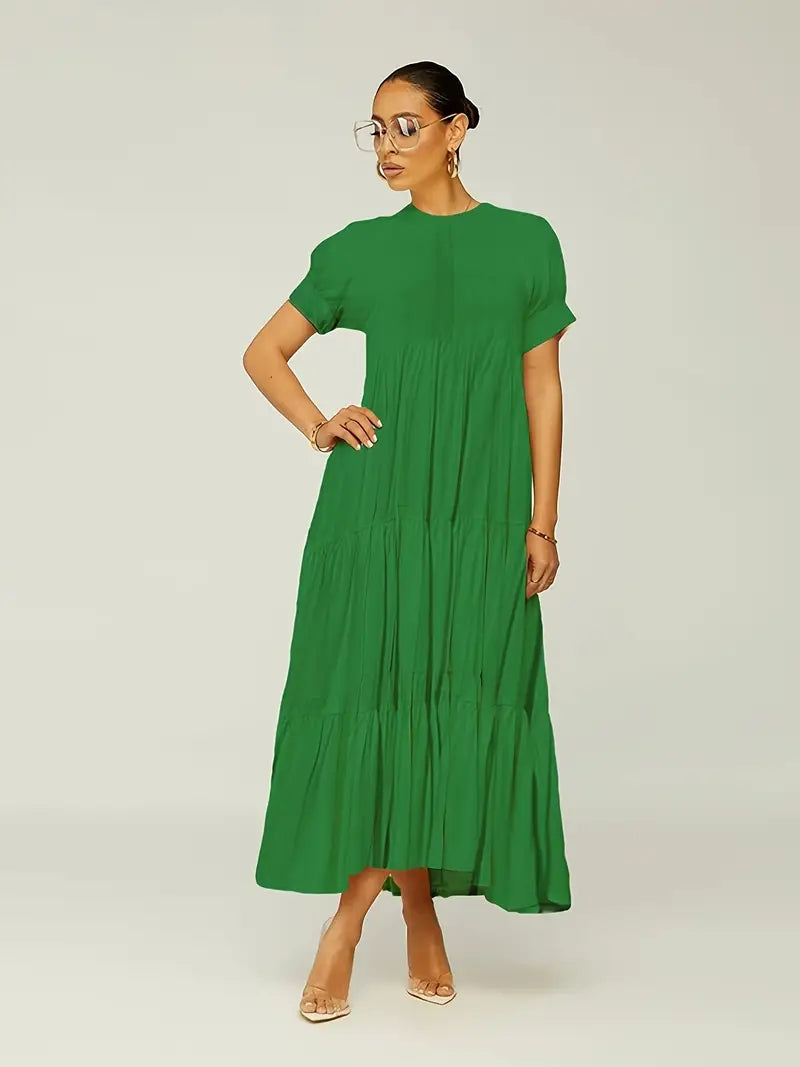 Elegant Tiered Maxi Dress