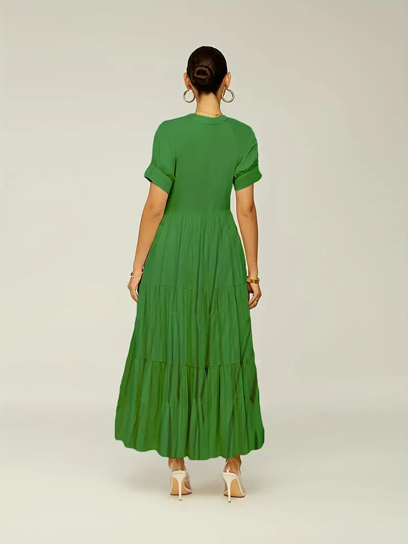 Elegant Tiered Maxi Dress