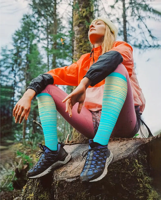 Compression Open Toe Knee High Socks