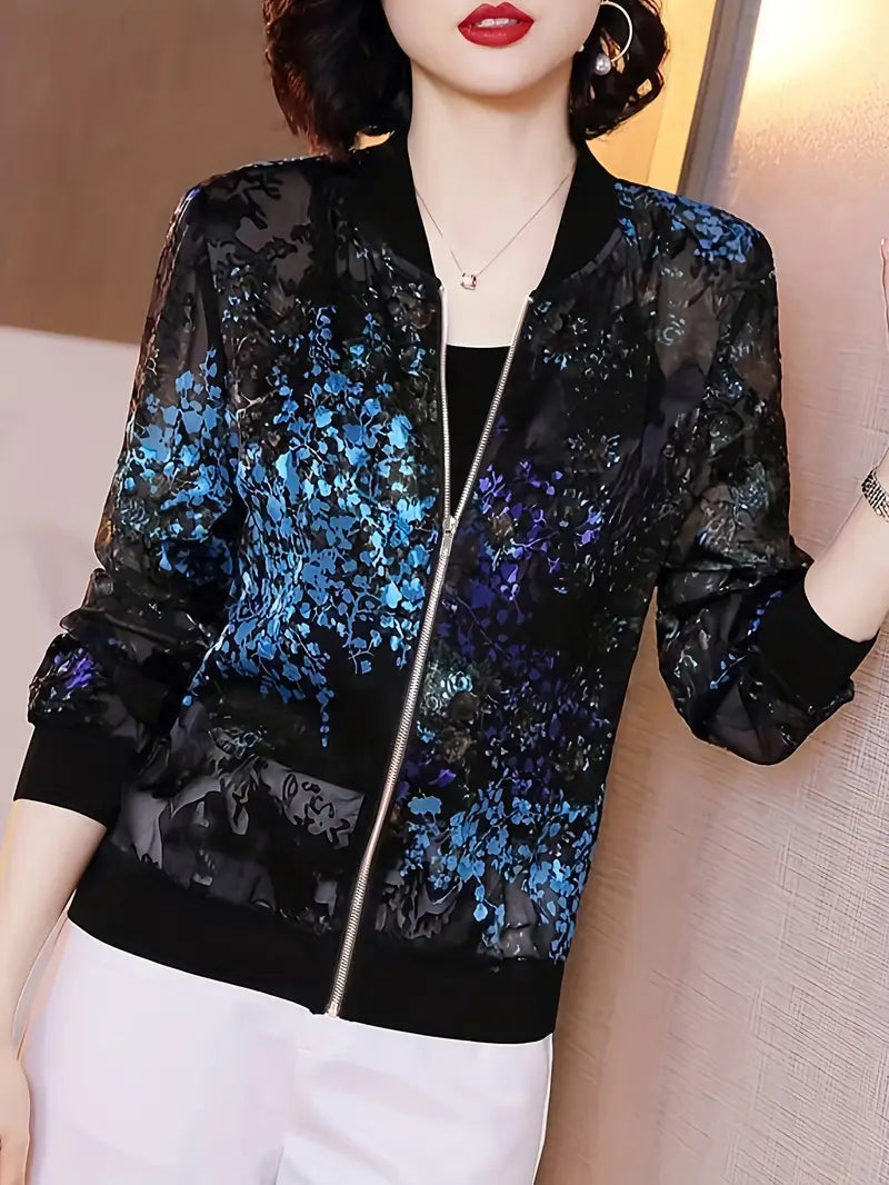 Chiffon Bomber Jackets