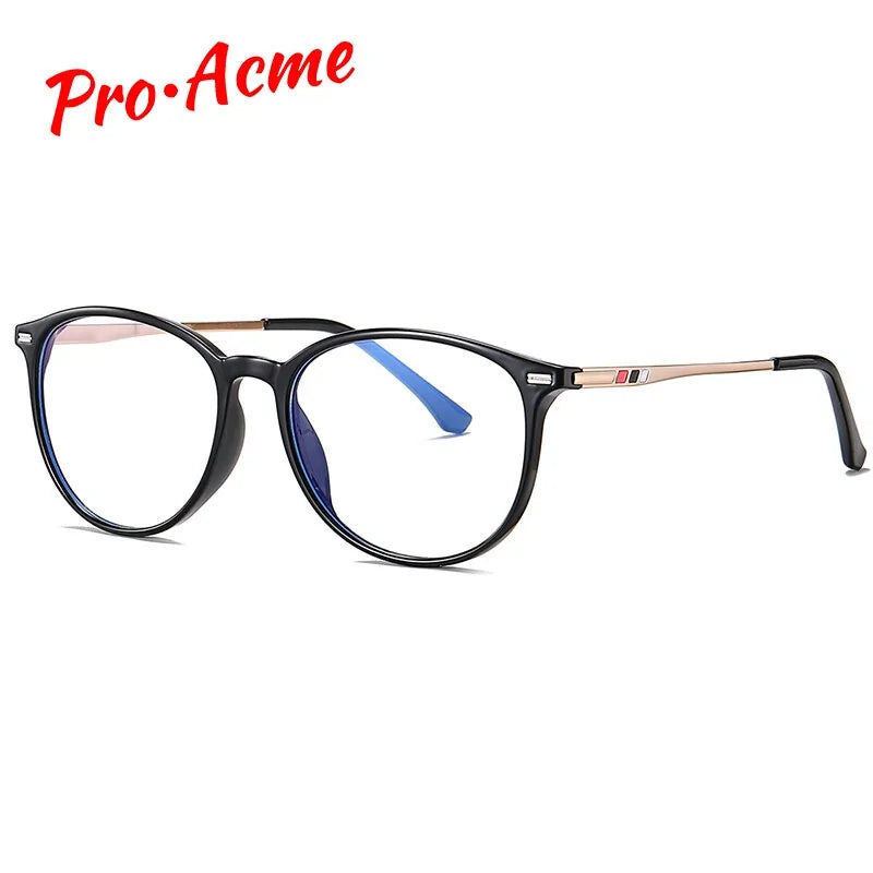 Pro Acme Round Ralferty TR90 Anti-Blue Light Glasses