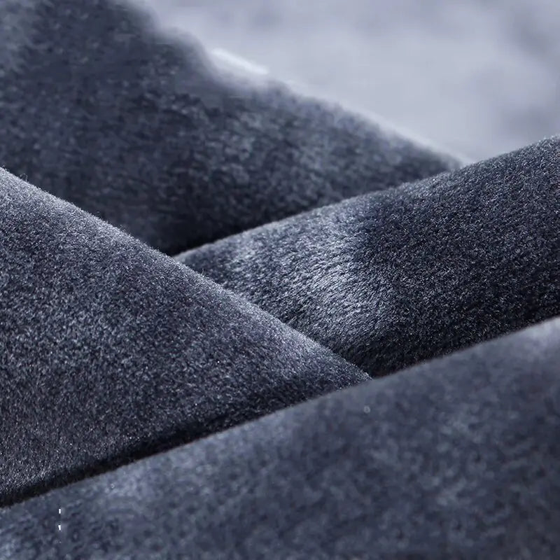 Thick Denim Fleece Loose Fit Jeans