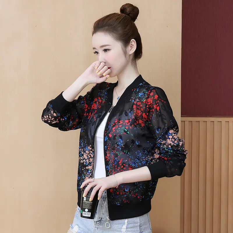 Chiffon Bomber Jackets