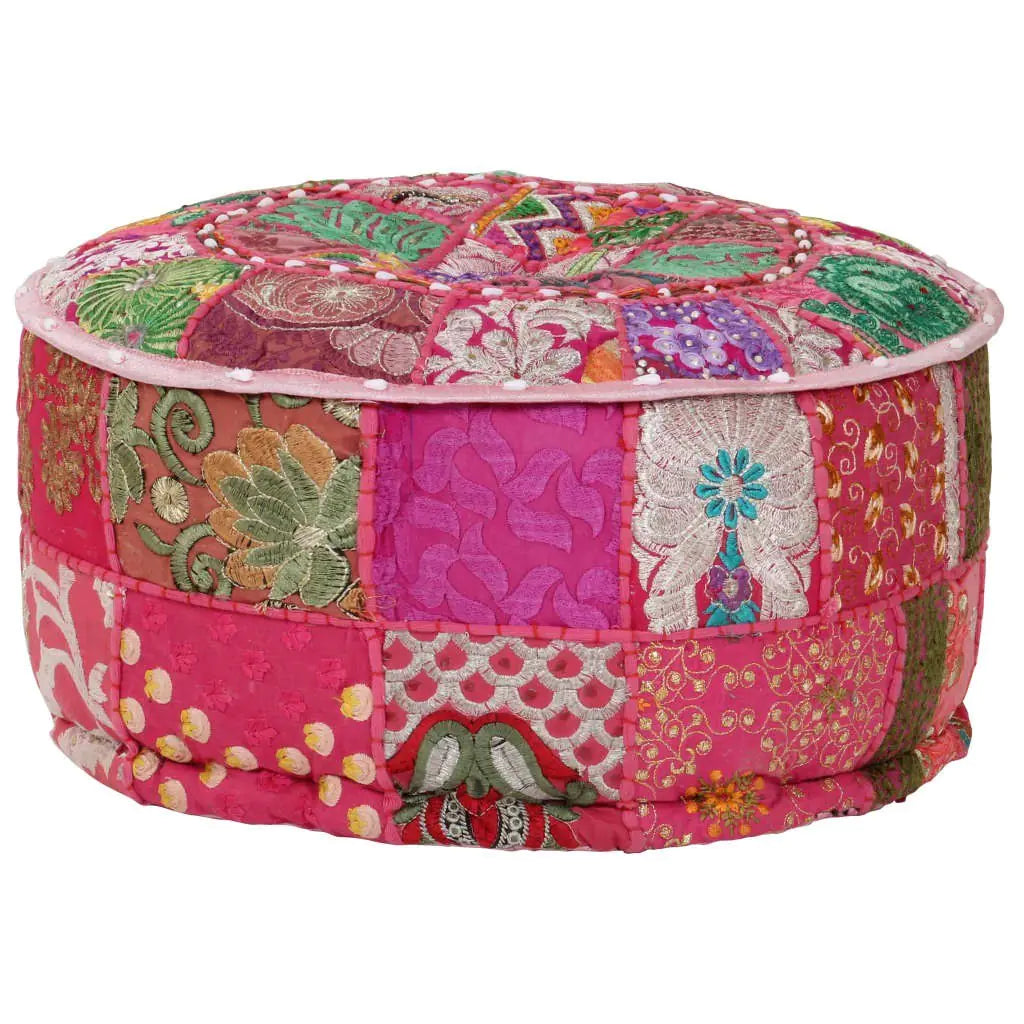 Moroccan Pouf Pink Ottoman