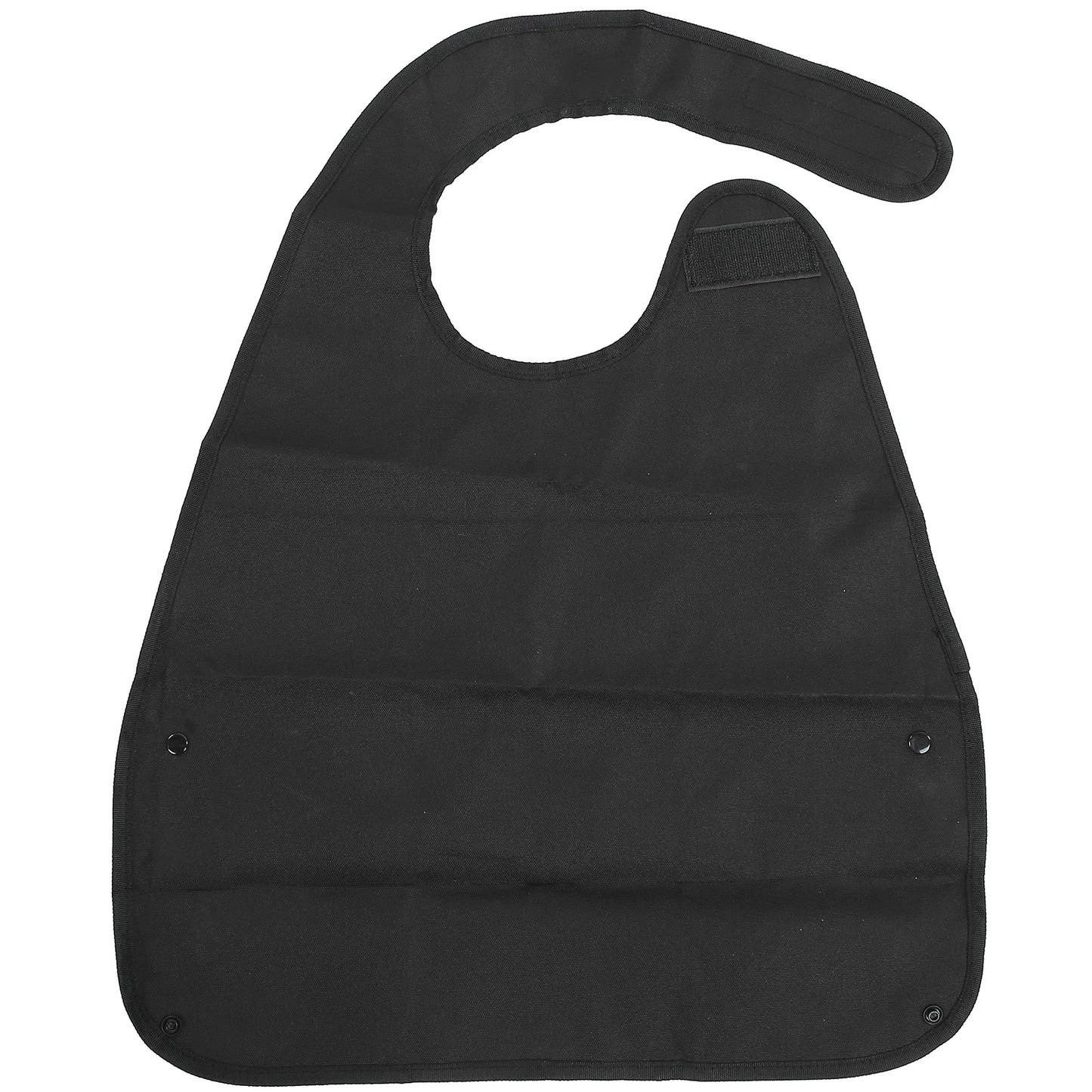 Adult Black Waterproof Soft Bibs