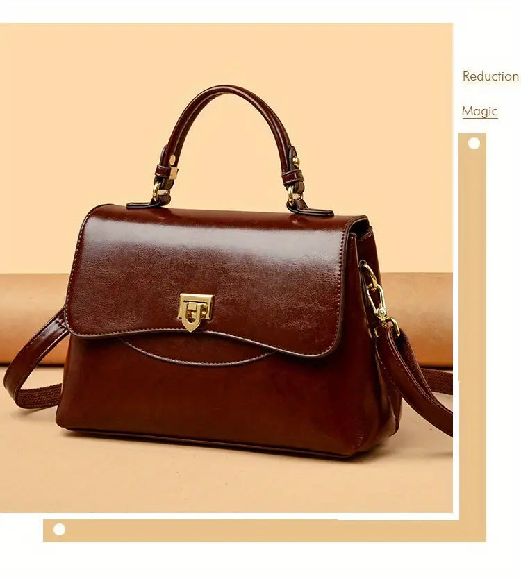 2025 New Vintage Retro Wax Leather Messenger Bags