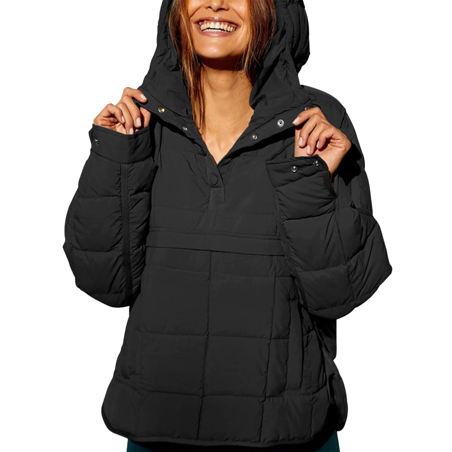 Dames Pure Comfort Quilted Pullover Puffer