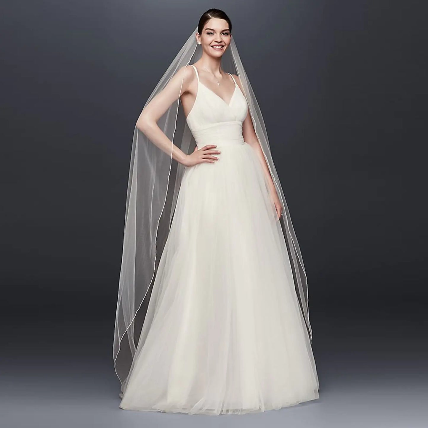TOPQUEEN Fatin Tulle Wedding Veils