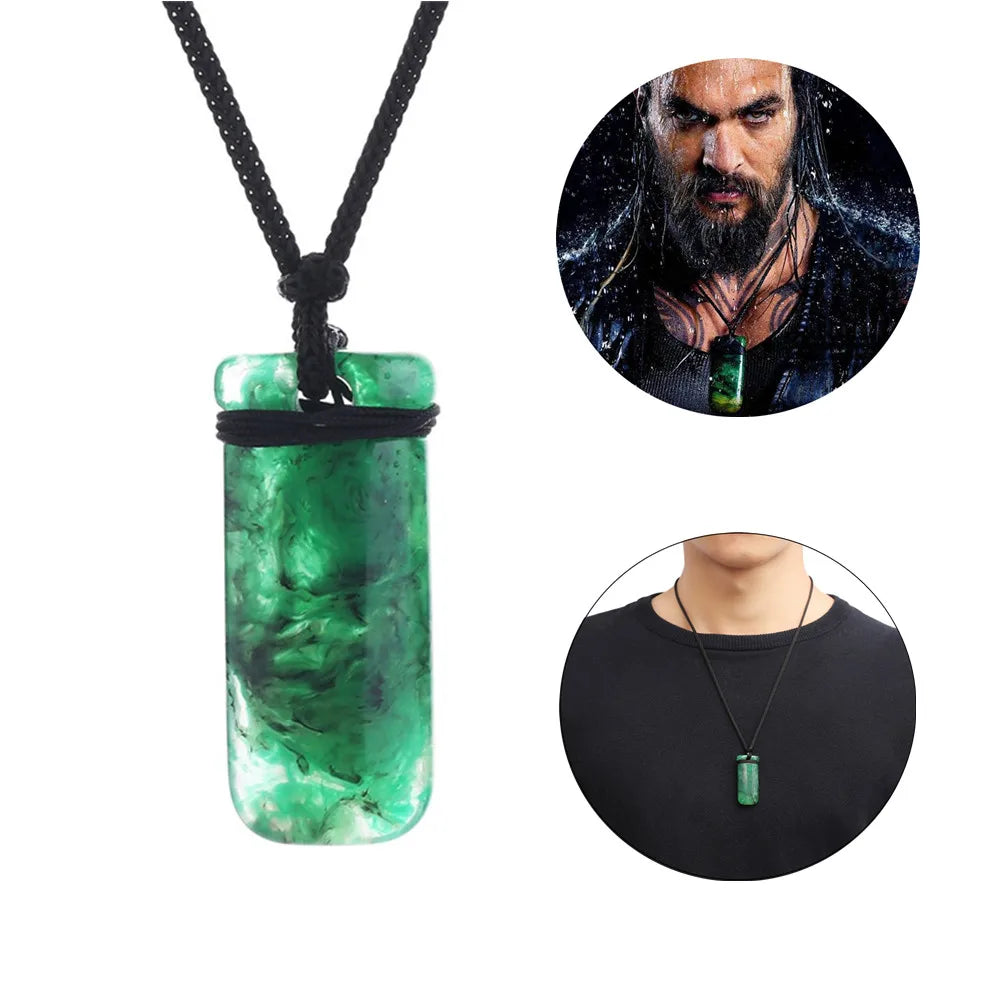 Aquaman Resin Greenstone Pendant
