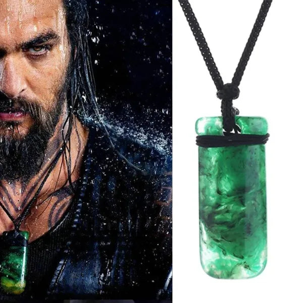 Aquaman Resin Greenstone Pendant