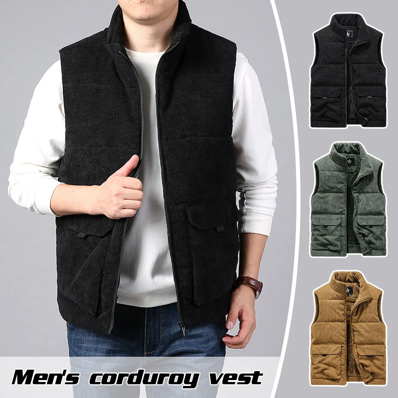 Arctic Armor Corduroy Thermal Wool Vest