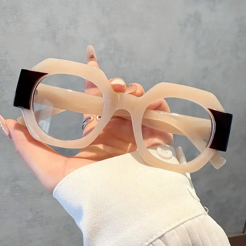 Ohemado Retro Flat-Top Round Designer Sunglasses