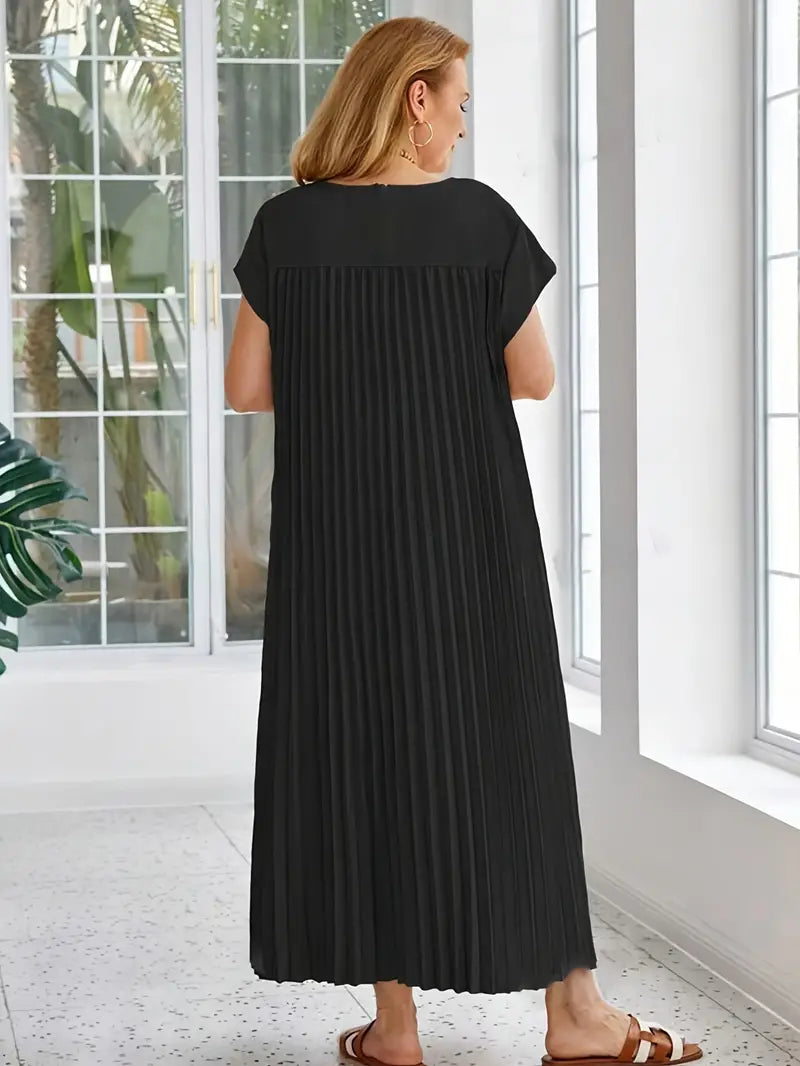 Sleeveless Pleated Dress