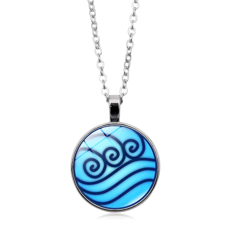 Zodiac Elements Glass Radiant Pendants
