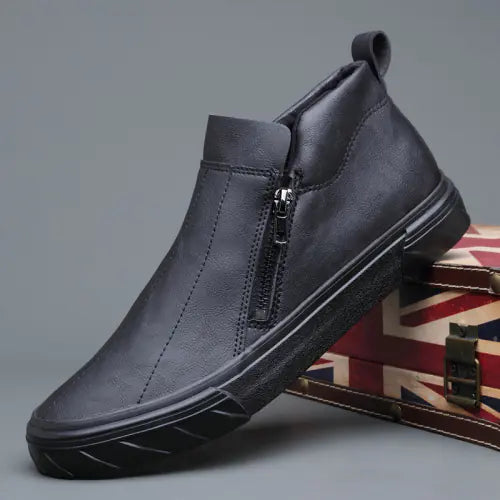 Vulcanized Leather Loafers