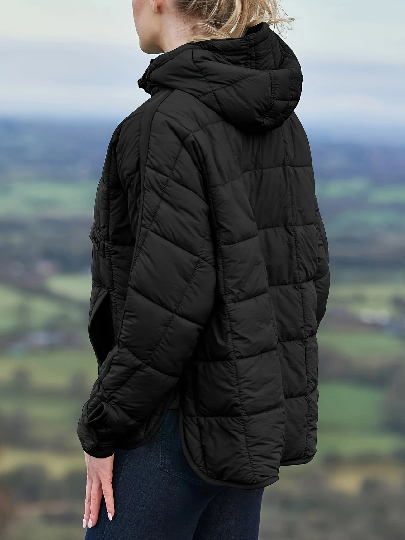 Dames Pure Comfort Quilted Pullover Puffer