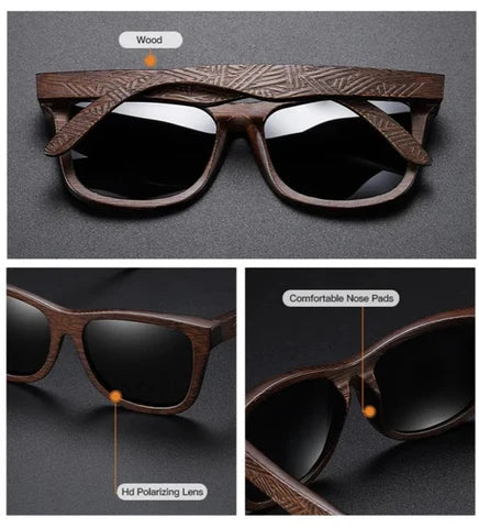 Stylic Natural Bamboo Wooden Sunglasses