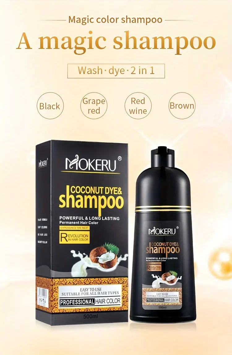MOKERU Argan Oil Hair Color Shampoo