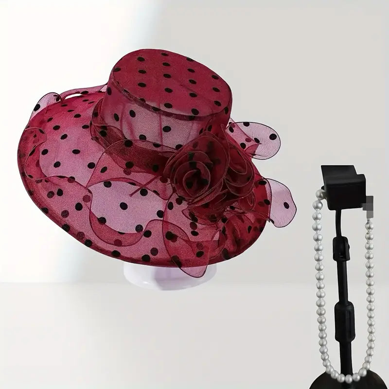 Polka Dot Wide Brim Sun Hats