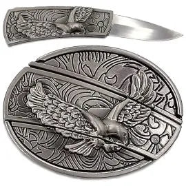 Tactical Stainless Steel Self-Defense Belt and Buckle Knife