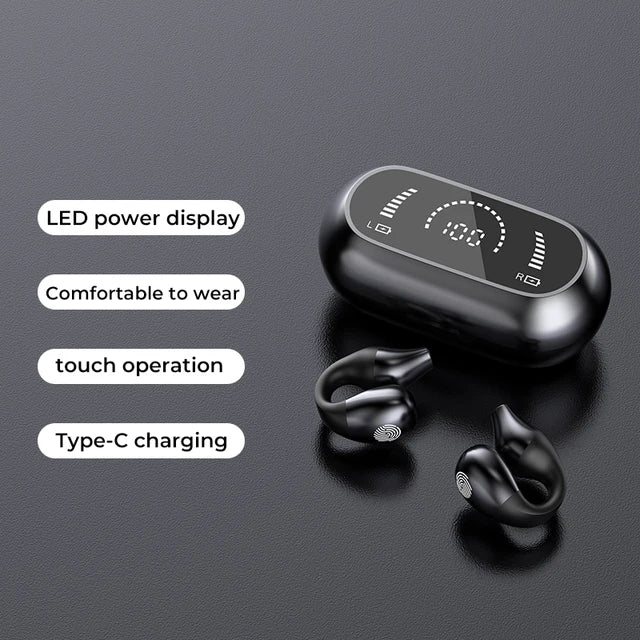 Bluetooth 5.2 Bone Conduction Earphone Ear Clip