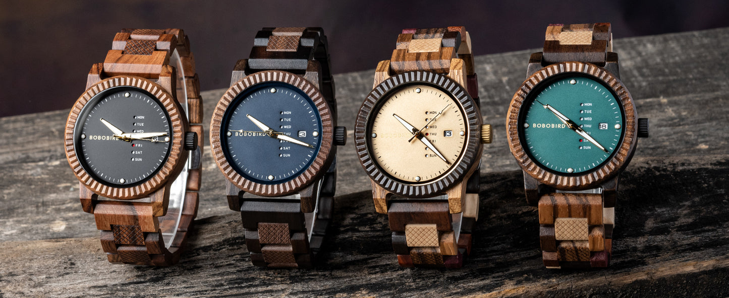 BOBO BIRD Wooden Quartz Watches