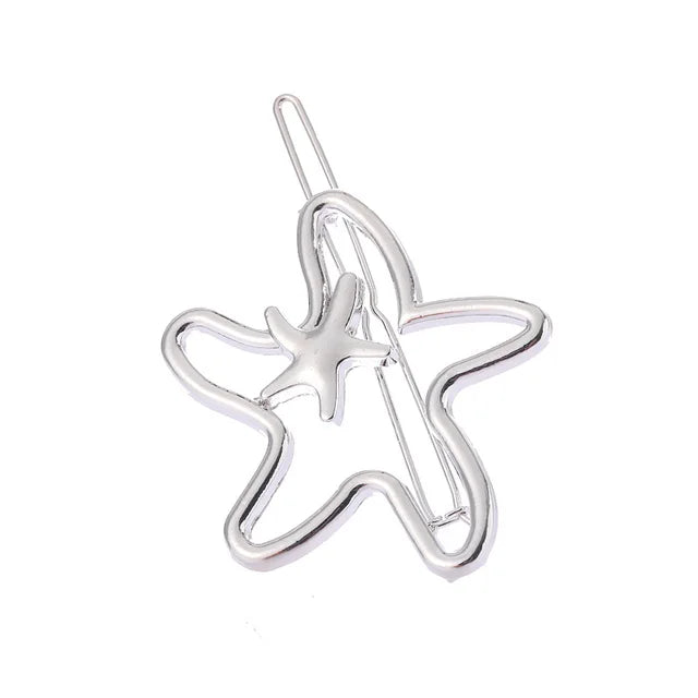 Gold and Silver Hair Clips