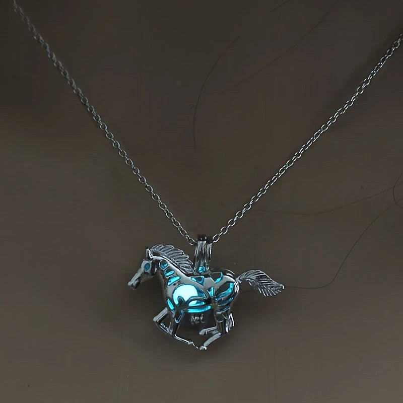 Luminous Horse Necklace