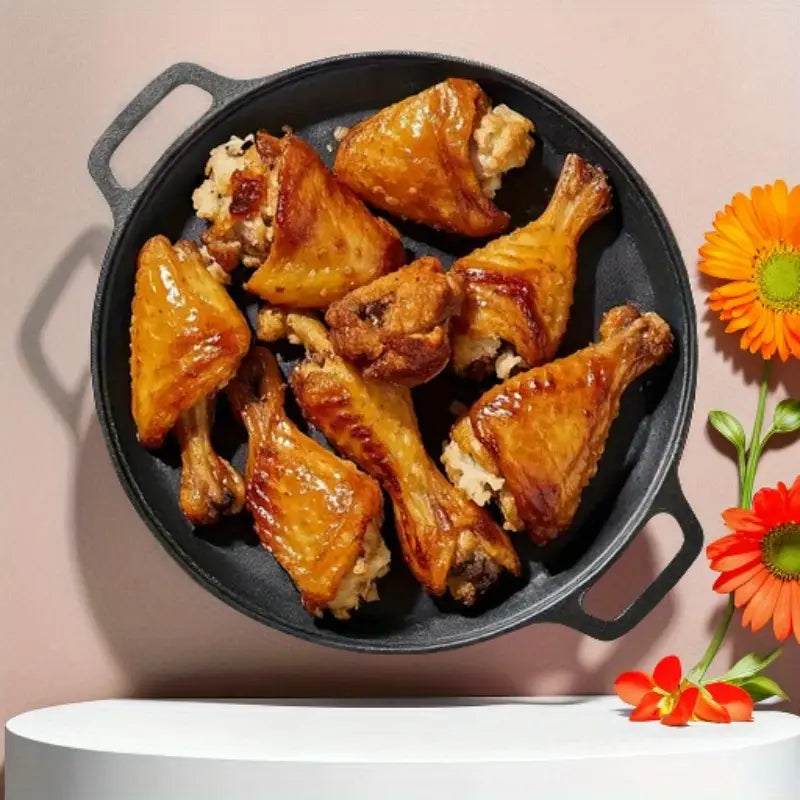 Multi-Function Cast Iron Non-Stick Griddle Skillet