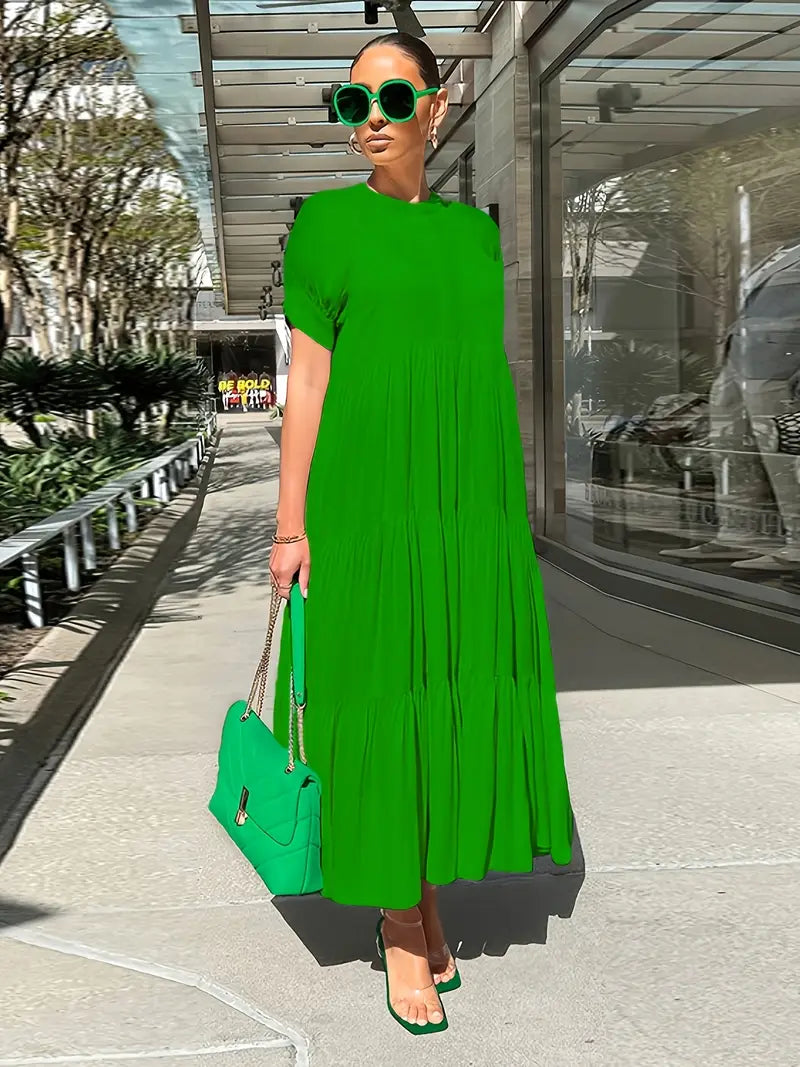 Elegant Tiered Maxi Dress