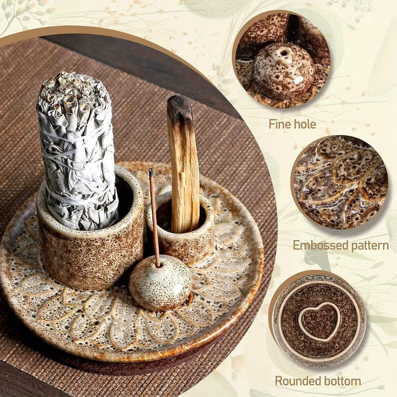 Palo Santo Ceramic Incense Burner Holders