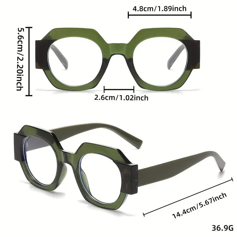 Ohemado Retro Flat-Top Round Designer Sunglasses