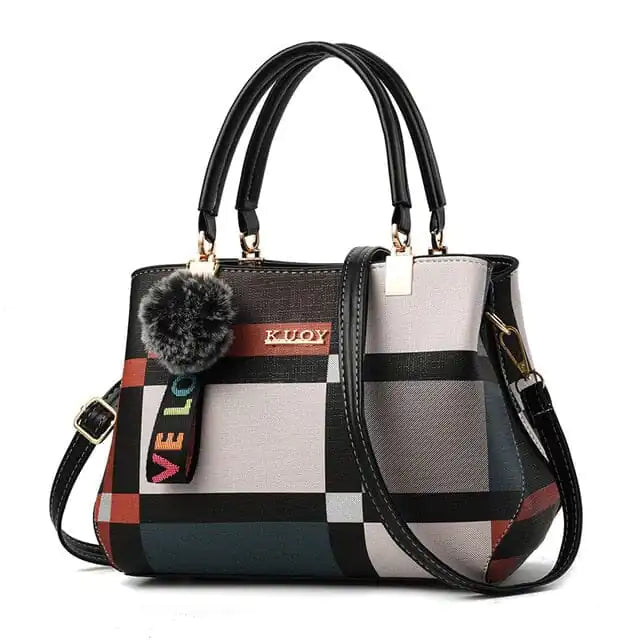 Plaid Colorblock Handbags