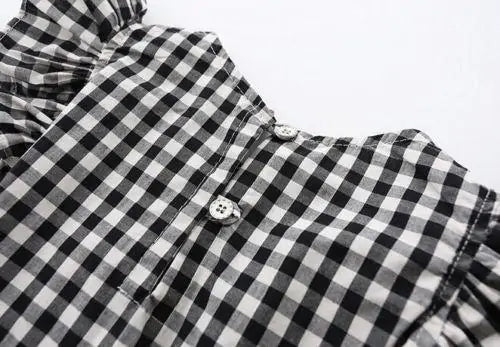 Ruffle Gingham Dress