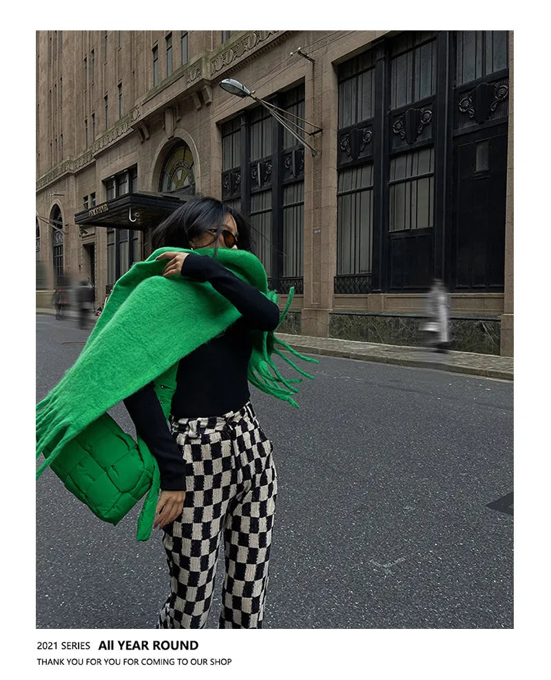 Cashmere Scarf with Tassels