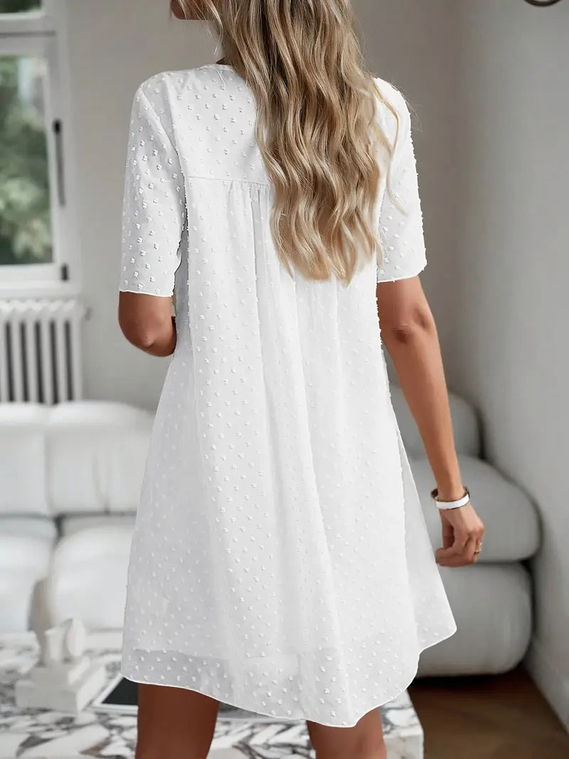 Chiffon Polka Dot Baby Doll Shortie Nightie