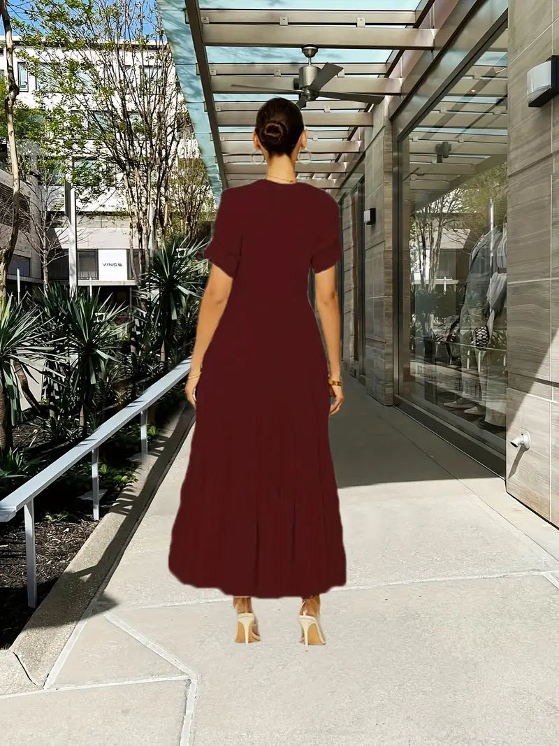 Elegant Tiered Maxi Dress