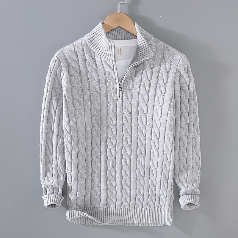 Urban Luxe Half-Zip Cable Jumpers