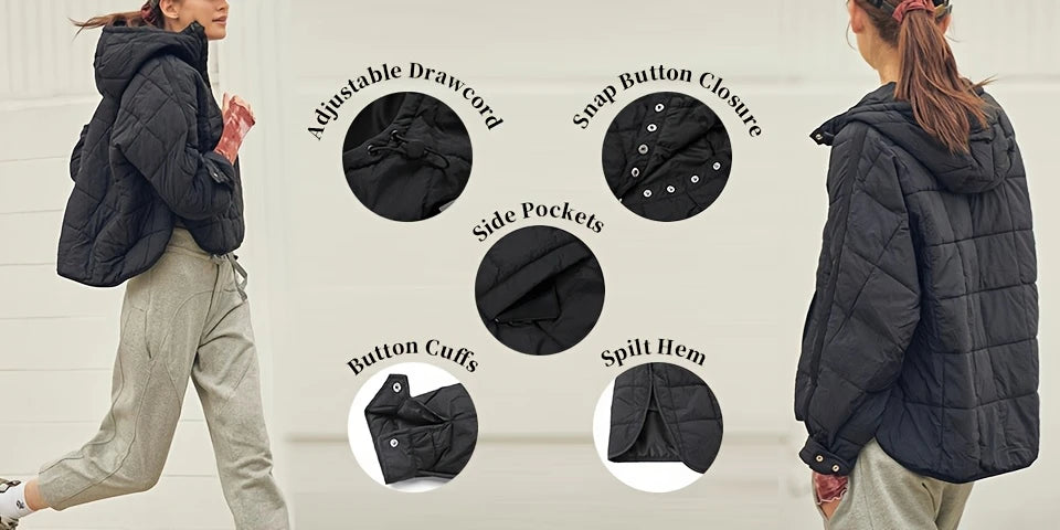 Dames Pure Comfort Quilted Pullover Puffer