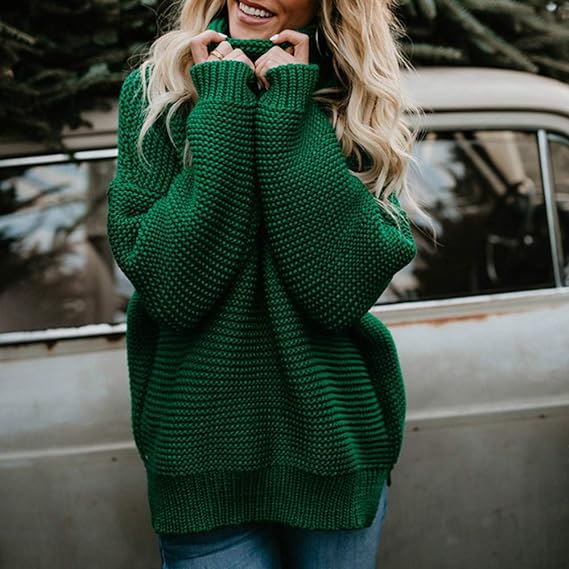 Turtleneck Chunky Knitted Sweater