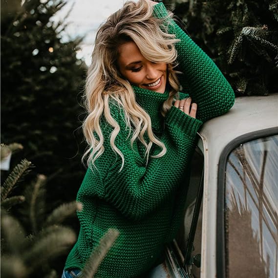 Turtleneck Chunky Knitted Sweater