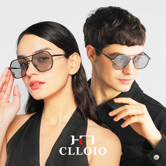 CLLOIO Aluminum Photochromic Polarized Sunglasses