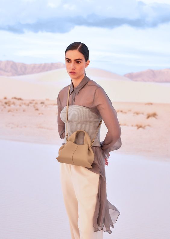 Leather Cloud Crossbody Bag